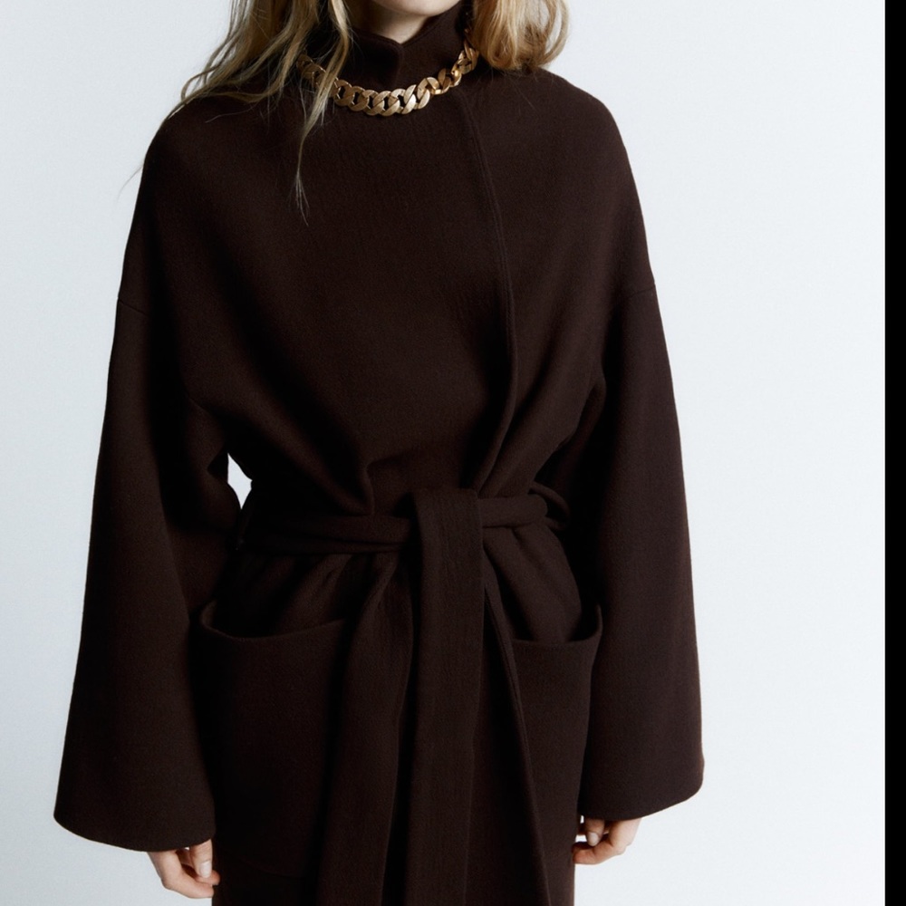 Zara Belted Wool Coat